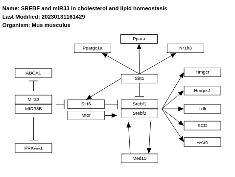 SREBF and miR33 in cholesterol and lipid homeostasis